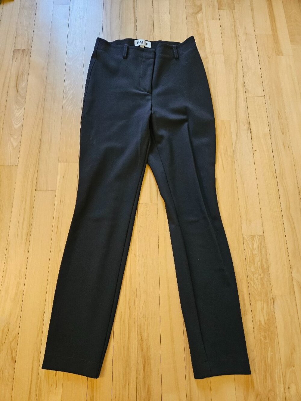 PAIRE Black Italian Stretch Tailored Pants Size 8